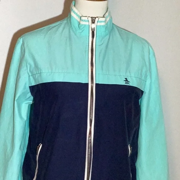 Penguin by Munsingwear windbreaker jacket,Small, zipper pockets,Velcro close,Sm - Picture 2 of 16